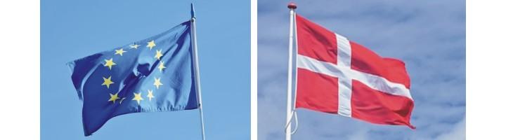 EU-Danmark - flag-banner